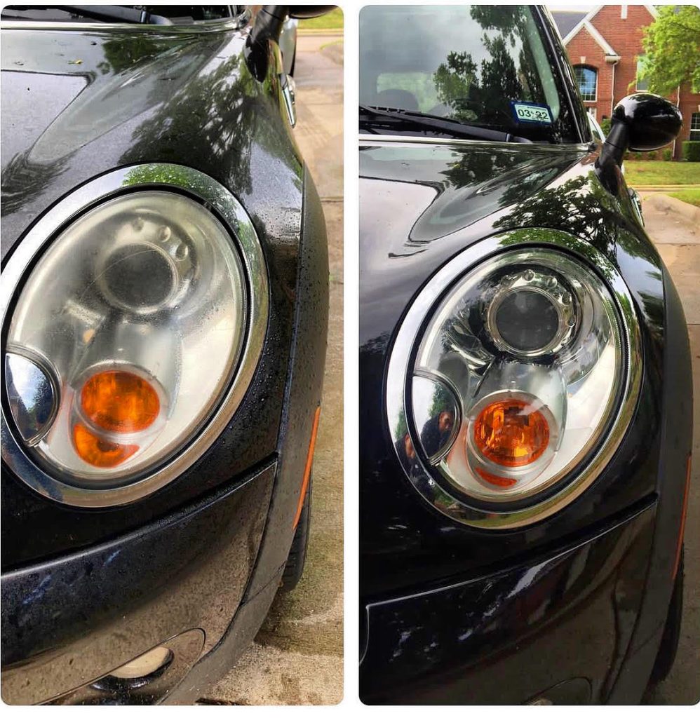 oxidized headlights restored for improved clarity in Fort Worth